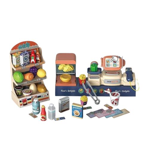 4260360016042 - Coemo 2in1 kleine Spielzeugkasse und Supermarkt Nico 42 tlg Zubehör 4260360016042 - Coemo 2in1 kleine Spielzeugkasse und Supermarkt Nico 42 tlg Zubehör