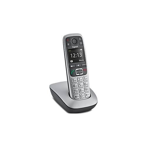 4250366848631 - E560 DECT GAP Schnurloses Telefon analog Freisprechen Optische Anrufsignalisierung Platin