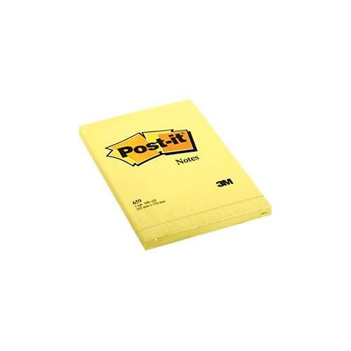 3134375014236 - POST-IT Haftnotizen 659 102 x 152 mm selbsthaftend wiederablösbar cellophanfrei verpackt 6 x 100 Blatt gelb 3134375014236 - POST-IT Haftnotizen 659 102 x 152 mm selbsthaftend wiederablösbar cellophanfrei verpackt 6 x 100 Blatt gelb