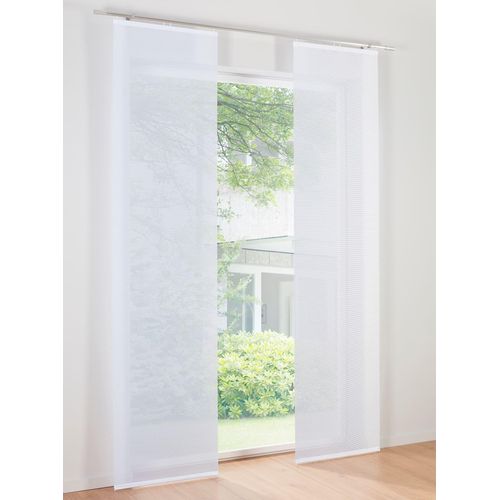 4056751501309 - Schiebegardine HEINE HOME Gardinen Gr 145 cm Klettschiene Klettschiene 57 cm weiß