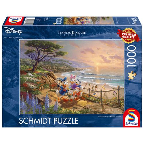 4001504599515 - Disney Donald & Daisy A Duck Day Afternoon - 1000 Teile Puzzle (Thomas Kinkade)