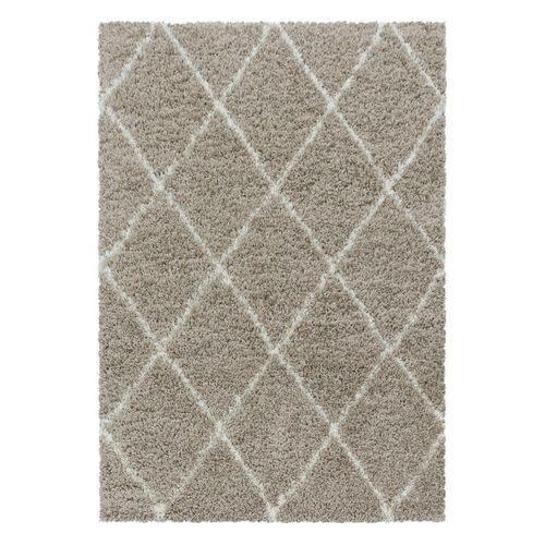 4058819101117 - Hochflor-Teppich AYYILDIZ TEPPICHE ALVOR 3401 Teppiche Gr B L 200 cm x 290 cm 50 mm 1 St beige Esszimmerteppiche Wohnzimmer