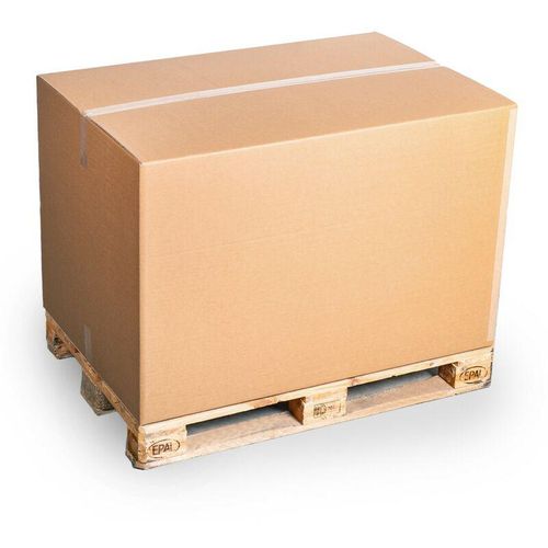 4058592612756 - Kk Verpackungen - 100 Palettenkartons 1180 x 780 x 765 mm Wellpappe Versandkartons Kartons Palettencontainer - Braun