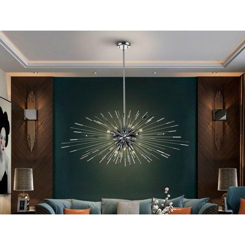 8435435330248 - Schuller Lighting - Schuller Evasión - Dimmbare Pendelleuchte sphärisch Chrom Fernbedienung 9x G9