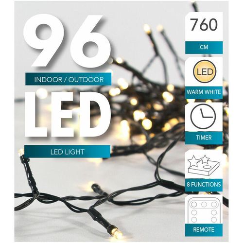 8712442142775 - HIT - 101 led Lichterkette 96 led - 800 cm   Timer   Fernbedienung