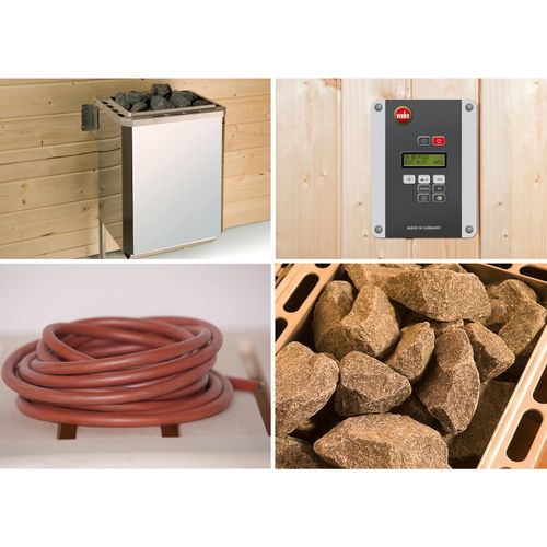 4004581480912 - Weka Saunaofenset 4 - 90 kW OS mit Ofenanschlußkabel