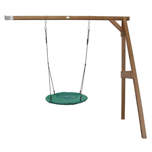 8717973938422 - - Anbau Nestschaukel Summer für Kinder Outdoor Nest Schaukel 100 cm für den Garten Nestschaukel   Anbauschaukel in Grün - Anbau Element in Braun