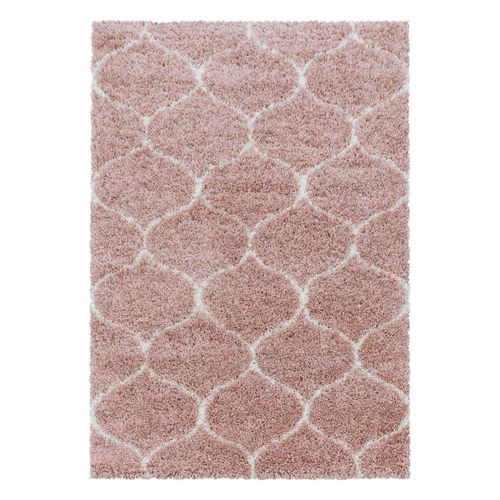 4058819100271 - Hochflor-Teppich AYYILDIZ TEPPICHE SALSA 3201 Teppiche Gr B L 200 cm x 290 cm 50 mm 1 St rosa (rosé) Orientalische Muster Wohnzimmer