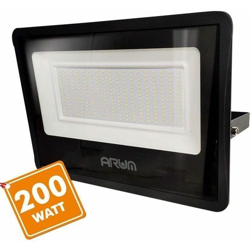 3700710826057 - Arum Lighting - led Flutlicht atria 200W black Eq 1600W IP66 Outdoor Température de Couleur Blanc Chaud 3000K