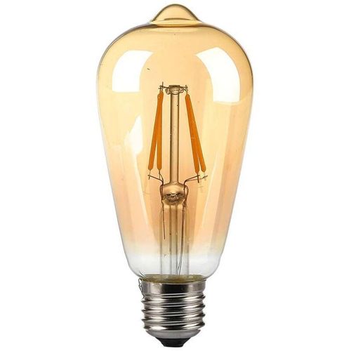 3800157683715 - Vtac - v-tac LED-Glühbirne E27 8W ST64 Glühfaden Amber 2200K