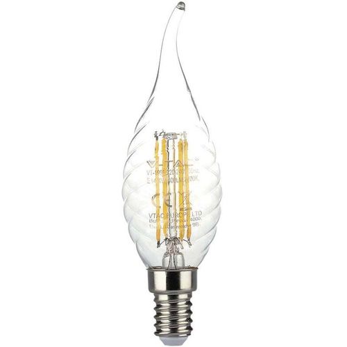 3800157683630 - Vtac - v-tac LED-Glühbirne E14 4W 100LM W Kerze Flamme Glühfaden 3000K