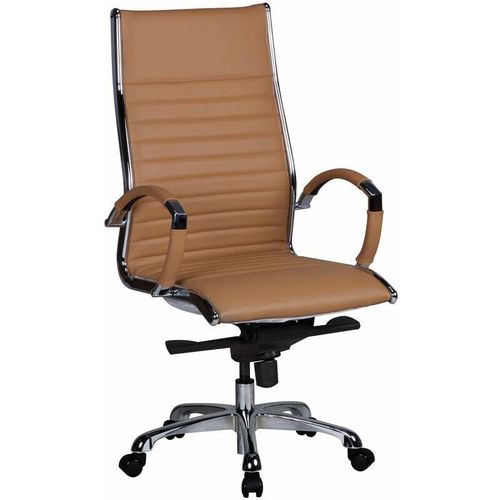 4250950229266 - Finebuy - salzburg 1 Bürostuhl Echtleder Schreibtischstuhl ergonomisch Chefsessel elegant Drehstuhl