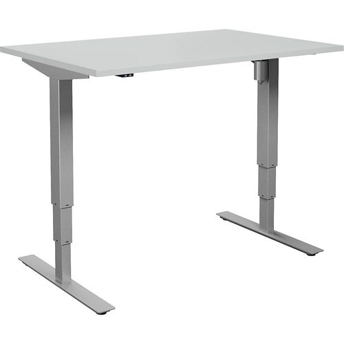 4061753258465 - Schreibtisch Atlanta elektrisch höhenverstellbar gerade BxT 1200 x 800 mm lichtgrau silber 4061753258465 - Schreibtisch Atlanta elektrisch höhenverstellbar gerade BxT 1200 x 800 mm lichtgrau silber