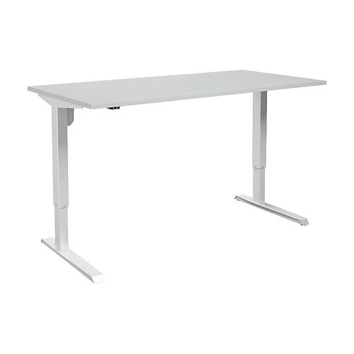 4061753259981 - eurokraft basic Schreibtisch Venla elektrisch höhenverstellbar gerade BxT 1800 x 800 mm lichtgrau weiß 4061753259981 - eurokraft basic Schreibtisch Venla elektrisch höhenverstellbar gerade BxT 1800 x 800 mm lichtgrau weiß