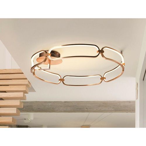 8435435332365 - Schuller Colette Große moderne stilvolle dimmbare LED-Designer-Einbauleuchte Roségold mit Fernbedienung