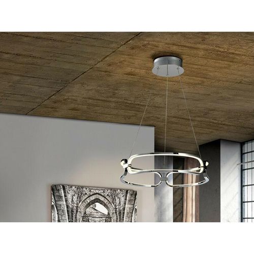 8435435332396 - Schuller Lighting - Schuller Colette Kleine moderne stilvolle dimmbare LED-Designer-Pendelleuchte Chrom mit Fernbedienung