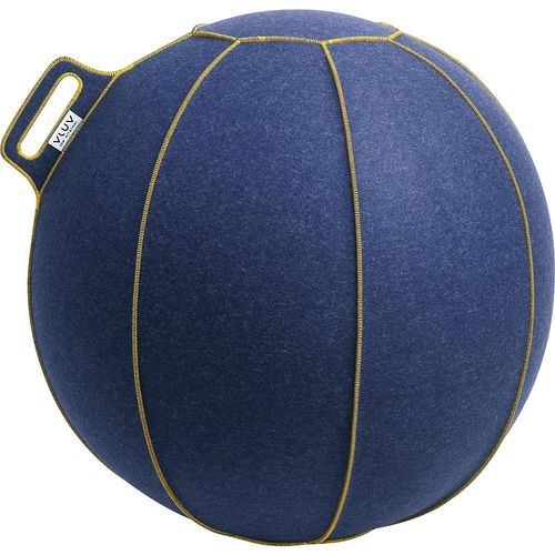 4260534590644 - VLUV VELT Sitzball aus Merino-Wollfilz 700 - 750 mm jeans-meliert gold 4260534590644 - VLUV VELT Sitzball aus Merino-Wollfilz 700 - 750 mm jeans-meliert gold