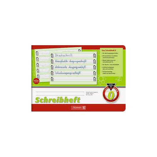 4003273259997 - - GEBRAUCHT Brunnen Schreiblernheft Lineatur 0 DIN A5 quer ab 1 Klasse 16 Blatt Heft Schulheft Schule Schreibheft - Preis vom 02062023 050629 h