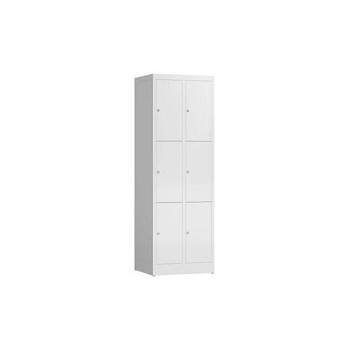 4061815856776 - Schließfachschrank ClassiX signalweiß X-520327 6 Schließfächer 590 x 500 x 1800 cm 4061815856776 LÜLLMANN 4061815856776 - Schließfachschrank ClassiX signalweiß X-520327 6 Schließfächer 590 x 500 x 1800 cm 4061815856776 LÜLLMANN