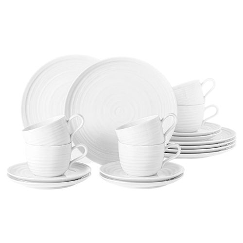 4052212126609 - Kaffeeservice SELTMANN WEIDEN Geschirr-Set Service Terra Geschirr-Sets Gr 18 tlg weiß Geschirr-Sets für 6 Personen wunderschöne Farbglasur Made in Germany 18 Teile 4052212126609 - Kaffeeservice SELTMANN WEIDEN Geschirr-Set Service Terra Geschirr-Sets Gr 18 tlg weiß Geschirr-Sets für 6 Personen wunderschöne Farbglasur Made in Germany 18 Teile
