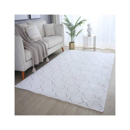 8682455390152 - Teppich wohnzimmer skandinavische Design superweich kurzflor rutschfest3D hoch-tief effekt Waschbar bis 30 Grad