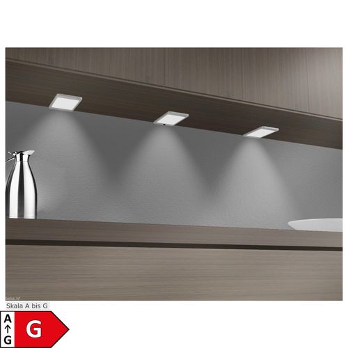 0793283872791 - LED Unterbauleuchte silber-grau warmweiss ohne Sensor 4er SET