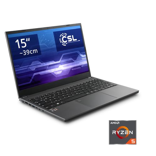 4061474203775 - CSL Notebook REvolve C15 5500U   64GB 1000GB Windows 11 Home Notebooks Gr 1000 GB SSD silberfarben (silber) 15 Notebook