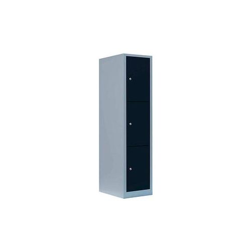 4061815519039 - Schließfachschrank anthrazit lichtgrau 523318 3 Schließfächer 415 x 500 x 1800 cm 4061815519039 LÜLLMANN