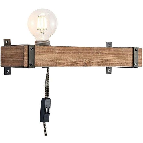 4251096596373 - Lindby - Wandleuchte Wandlampe Innen Sverina aus Holz für Wohnzimmer & Esszimmer von