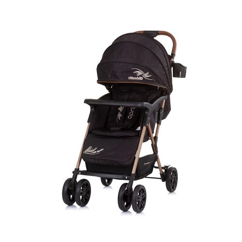 3800931056834 - 2 in 1 Kinderwagen April bis 22 kg klappbar Vorderräder gefedert schwarz beige