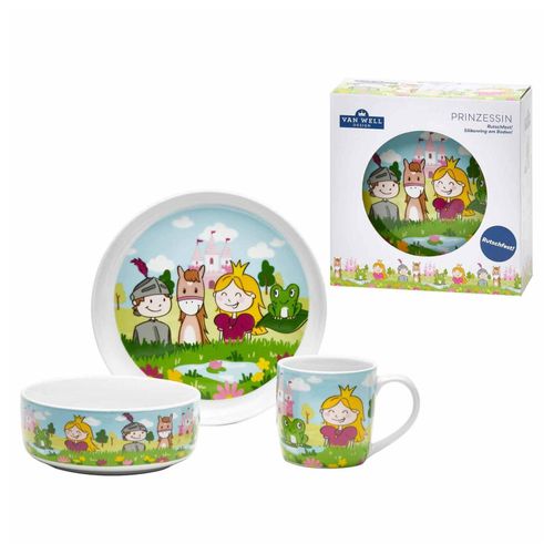 4009290176910 - Kindergeschirr Set Prinzessin 3er Set 4009290176910 - Kindergeschirr Set Prinzessin 3er Set