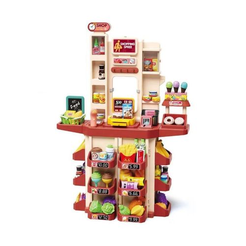 4260360016110 - Coemo Supermarkt Florian Kaufladen ROSA mit viel Zubehör