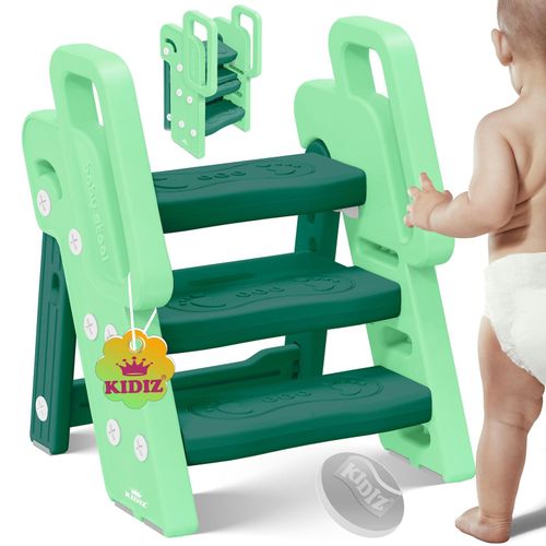 4255598324595 - KIDIZ® Tritthocker für Kinder Trittleiter Klappbar mit 3 Stufen Faltbarer Lern-Turm ab 18 Monaten bis 6 Jahren Robust Sicherer & Stabiler Trittschemel Höhenverstellbar Rutschfest 4255598324595 - KIDIZ® Tritthocker für Kinder Trittleiter Klappbar mit 3 Stufen Faltbarer Lern-Turm ab 18 Monaten bis 6 Jahren Robust Sicherer & Stabiler Trittschemel Höhenverstellbar Rutschfest