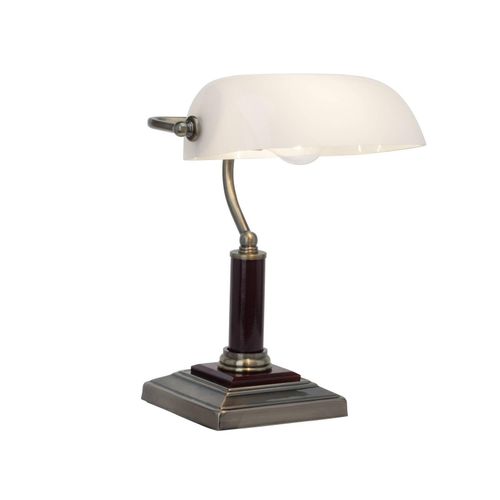 4004353086199 - Lampe Bankir Tischleuchte messing antik 1x A60 E27 60W geeignet für Normallampen (nicht enthalten) Mit Schnurzwischenschalter - gold - Brilliant 4004353086199 - Lampe Bankir Tischleuchte messing antik 1x A60 E27 60W geeignet für Normallampen (nicht enthalten) Mit Schnurzwischenschalter - gold - Brilliant