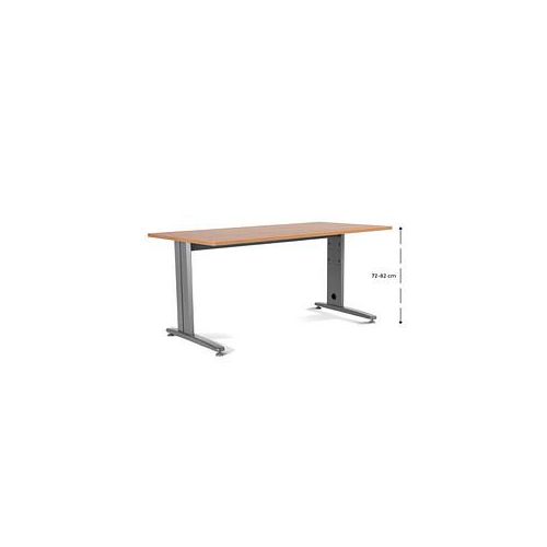 8427951203809 - Schreibtisch Metal 2003ACR08 manuell höhenverstellbar 72-82cm (H) 180x80cm (BxT) rechteckig eiche grau 8427951203809 Roca 8427951203809 - Schreibtisch Metal 2003ACR08 manuell höhenverstellbar 72-82cm (H) 180x80cm (BxT) rechteckig eiche grau 8427951203809 Roca