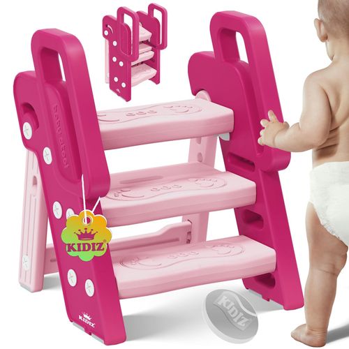 4255598324588 - KIDIZ® Tritthocker für Kinder Trittleiter Klappbar mit 3 Stufen Faltbarer Lern-Turm ab 18 Monaten bis 6 Jahren Robust Sicherer & Stabiler Trittschemel Höhenverstellbar Rutschfest 4255598324588 - KIDIZ® Tritthocker für Kinder Trittleiter Klappbar mit 3 Stufen Faltbarer Lern-Turm ab 18 Monaten bis 6 Jahren Robust Sicherer & Stabiler Trittschemel Höhenverstellbar Rutschfest