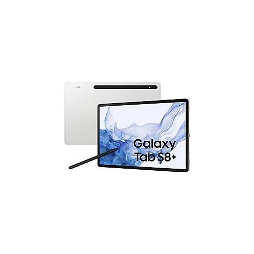 8806094149197 - Galaxy Tab S8+ - Tablet - Android - 128GB - 315 cm (124) Super AMOLED (2800 x 1752) - microSD-Steckplatz - 3G 4G 5G - Silber (SM-X806BZSAEUE)