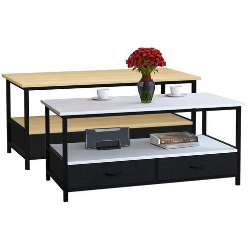 4051814430398 - Holz Sofatisch Couchtisch Wohnzimmertisch Beistelltisch Ablage Flonila (Farbe Weiß) 4051814430398 - Holz Sofatisch Couchtisch Wohnzimmertisch Beistelltisch Ablage Flonila (Farbe Weiß)