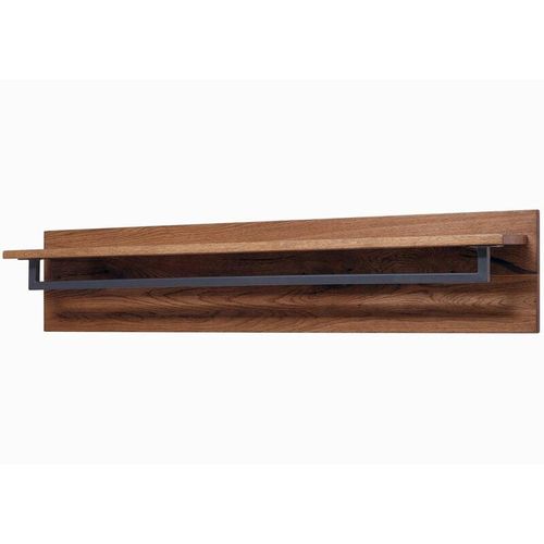 4251213557638 - Massivmoebel24de - Wandgarderobe Wildeiche 120x20x25 tabacco geölt villanders 334 - braun