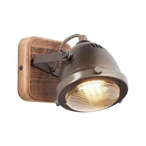 4004353310638 - Lampe Carmen Wood Wandspot burned steel holz 1x PAR51 GU10 5W geeignet für Reflektorlampen (nicht enthalten) Kopf schwenkbar - braun - Brilliant 4004353310638 - Lampe Carmen Wood Wandspot burned steel holz 1x PAR51 GU10 5W geeignet für Reflektorlampen (nicht enthalten) Kopf schwenkbar - braun - Brilliant