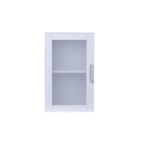 4260631348681 - Badschrank Bad Wandschrank mit 2 Ablagefächer & Tür weiß