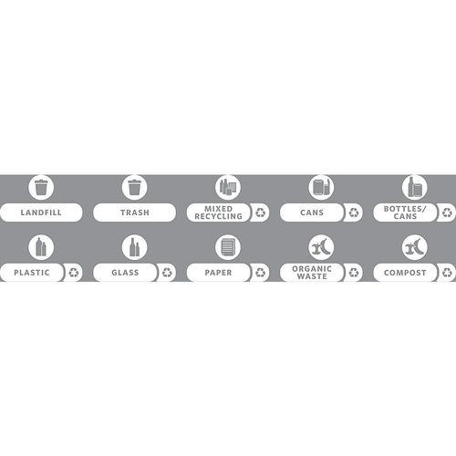 5453001917917 - Aufkleberset Entsorgung mit Symbol und Schriftzug Englisch 5453001917917 - Aufkleberset Entsorgung mit Symbol und Schriftzug Englisch