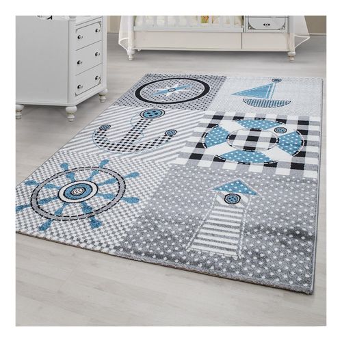 8682455395393 - Kinderteppiche in versch Größen rechteckig 11 mm Kurzflor Teppich Seemann Motiv 8682455395393 - Kinderteppiche in versch Größen rechteckig 11 mm Kurzflor Teppich Seemann Motiv