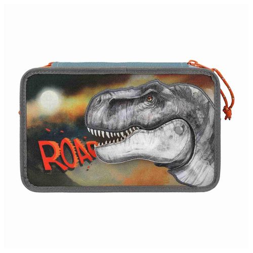 4010070613822 - 3-Fach Federtasche Roar Dino World 20 x 13 cm