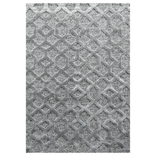 4058819119525 - Teppich AYYILDIZ TEPPICHE PISA 4702 Teppiche Gr B L 240 cm x 340 cm 20 mm 1 St grau Esszimmerteppiche