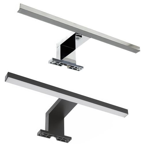 4051814426254 - Badspiegel LED Beleuchtung Spiegel Licht Lampe Energieeffizienzklasse D Badezimmer - Blino Gr 30 schwarz B30cm H5cm T10cm Kunststoff Spiegel