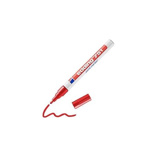 4004764017478 - edding 751 Permanent Lackmarker Rot Fein Rundspitze 1 - 2 mm Wasserbeständig 4004764017478 - edding 751 Permanent Lackmarker Rot Fein Rundspitze 1 - 2 mm Wasserbeständig