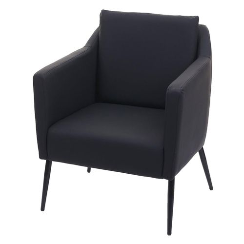 4057651422725 - Lounge-Sessel MCW-H93a Sessel Cocktailsessel Relaxsessel ~ Kunstleder schwarz