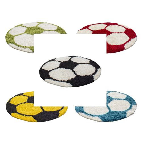 4053659000071 - Wunderschöne Kinderteppich rund Höhe 30 mm Fußball Motiv 4053659000071 - Wunderschöne Kinderteppich rund Höhe 30 mm Fußball Motiv