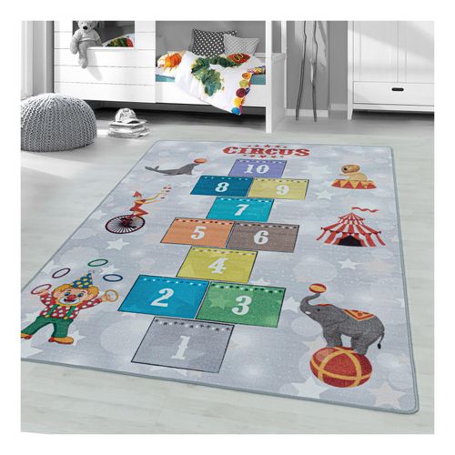 4053659046796 - Kinderteppich Spielteppich Hüpfkästchen Straßen Grau rechteckig höhe 8 mm Kurzflor 4053659046796 - Kinderteppich Spielteppich Hüpfkästchen Straßen Grau rechteckig höhe 8 mm Kurzflor